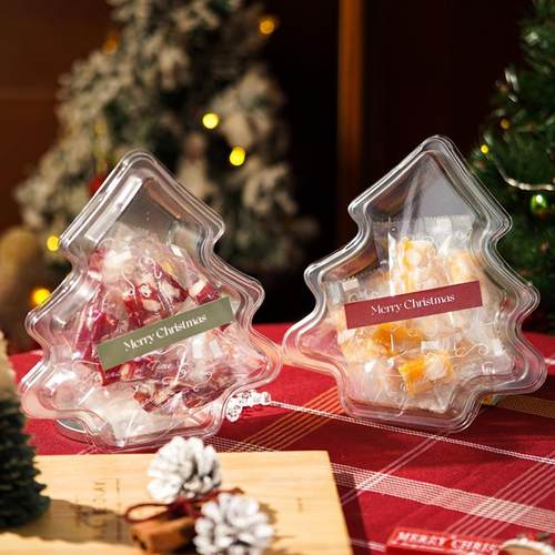 2024圣诞节透明蛋糕包装盒