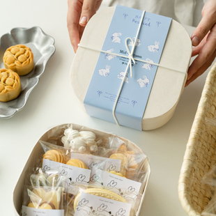 2025新款月饼包装盒中秋节礼盒伴手礼冰皮流心月饼盒蛋黄酥盒空盒
