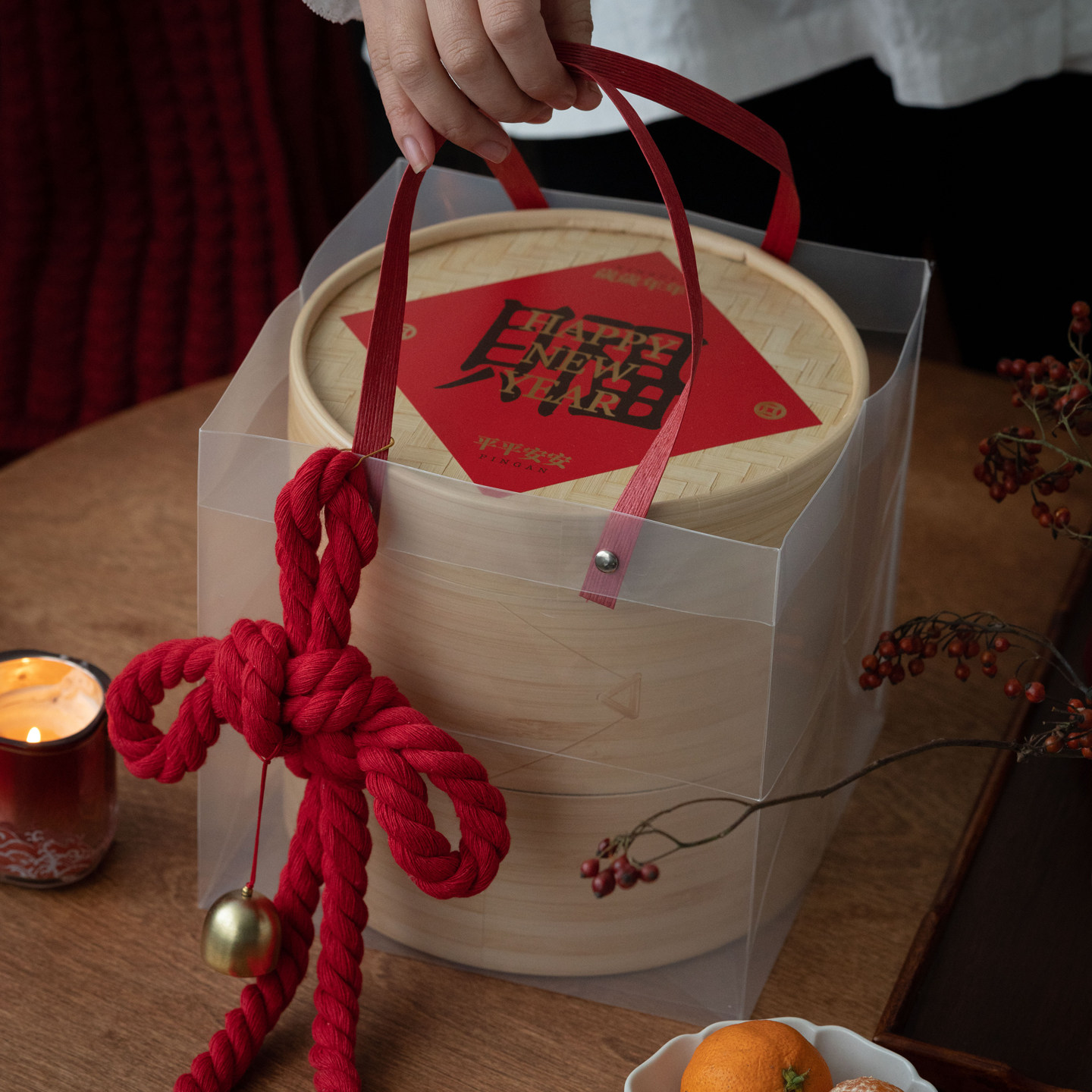 2026新款新年包装盒年货礼盒空盒双层抱抱桶饼干糖果烘焙马年礼品,包装,年货礼品包装,淘宝优惠券,粉丝福利购,淘宝优惠卷