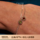 TWOR缇坞 S925银复古宝石色人造彩钻简约小众设计高级感精致手链
