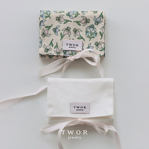 TWOR原创设计首饰收纳袋纯棉