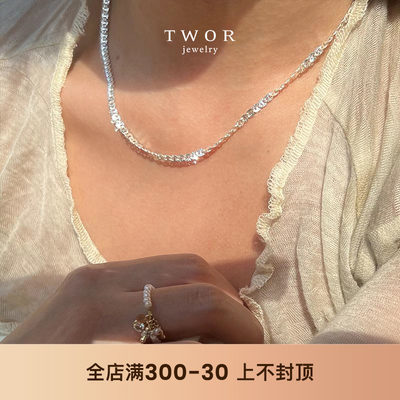 TWOR/原创设计蕾丝项链女