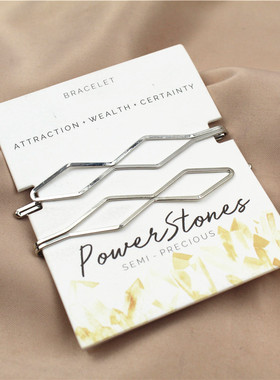 韩版新款套装一字卡日常简约几何体时尚潮流大气女刘海夹发饰B-64