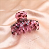 花纹亚克力发夹潮流质感时尚 2022新款 韩版 女士后脑勺抓夹头饰