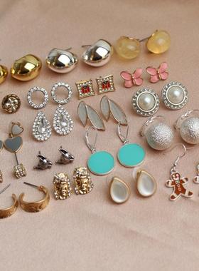 日韩简约个性时尚气质百搭流行甜美新款潮大气网红优雅耳钉耳饰女