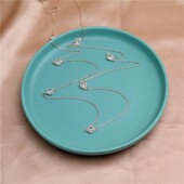 项链 女式 全铜材质微镶锆石毛衣链玫瑰金色简约大气潮流时尚