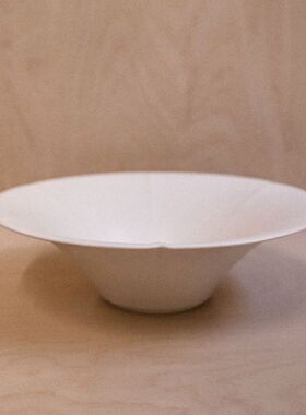 碗九七  南岛 白瓷 海棠冒碗 餐碗 茶碗