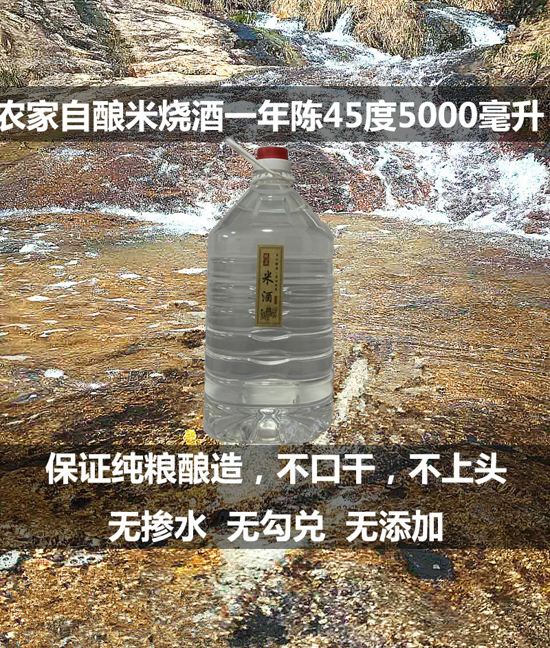 温州平阳45度原浆农家米酒泡酒自酿糯米酒白酒烧酒米烧药酒5000ml