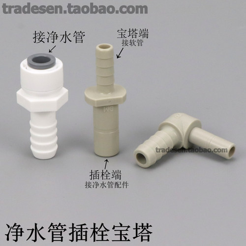 净水管转接宝塔头2分3分插栓软管