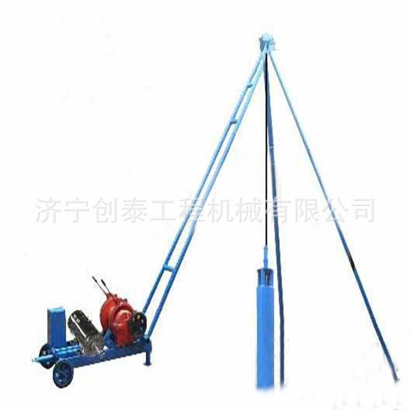 桥梁房64屋地基机旱打眼小型地夯基打桩打旱井机小型挖井渗水眼夯