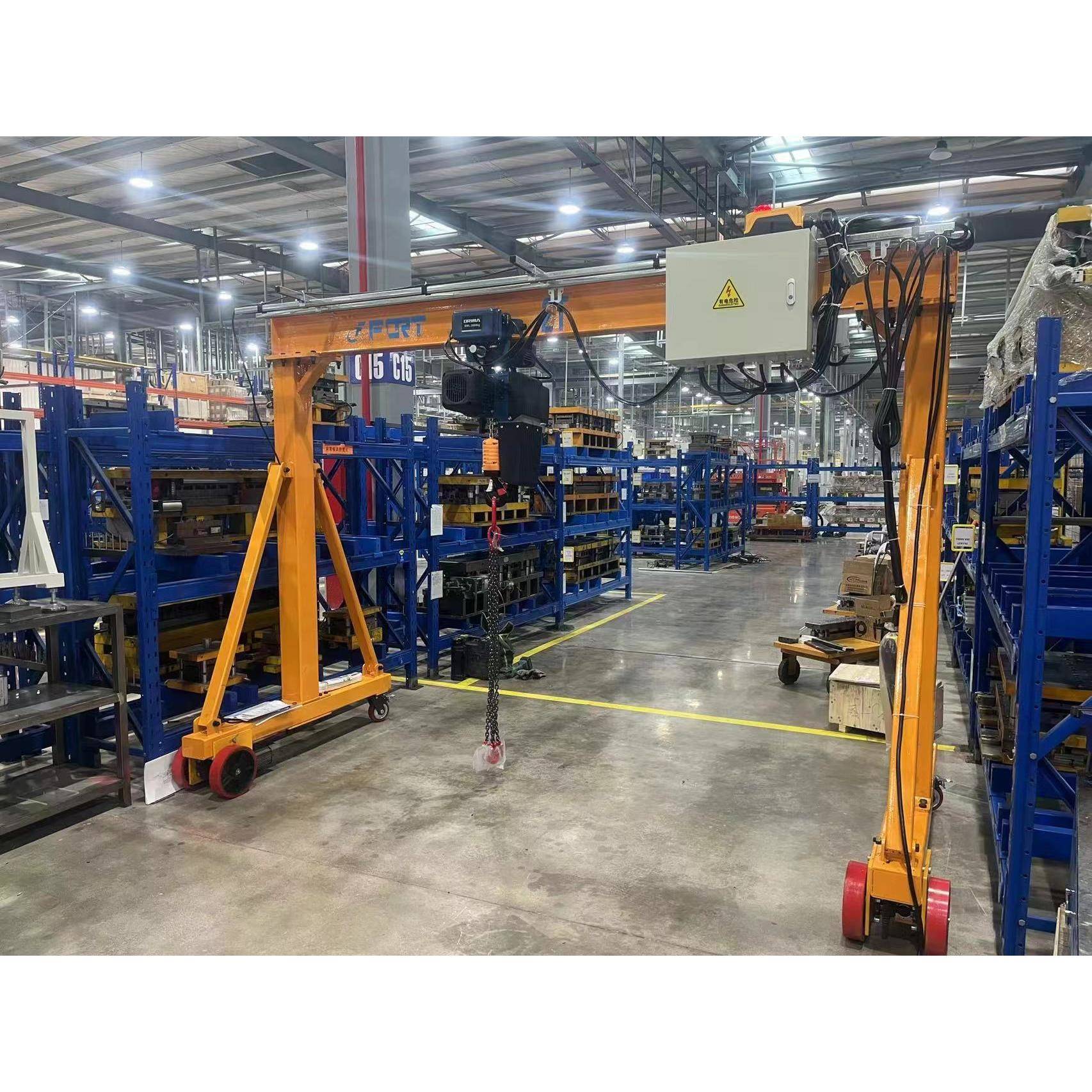 757FT4-02厂波家供应宁孚尔特无轨度可调节升动降2t无轨高电龙门