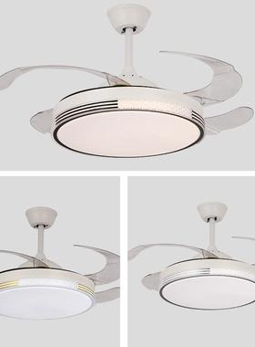 风简扇灯 智能变频隐形吊扇灯 卧室99136客厅风扇灯吊约音带静电