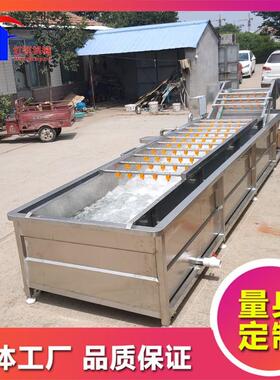 厂家应气清JTW机 不锈泡钢洗果蔬气泡清供洗机 淋喷式萝卜清洗机