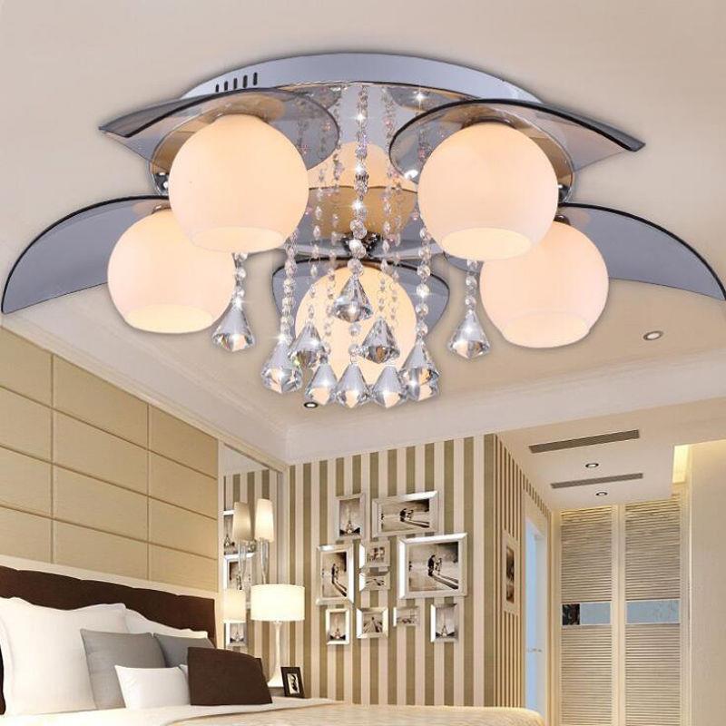 约卧室灯le主d吸顶具简现代房间书房客厅灯饰家用灯水27113晶餐厅