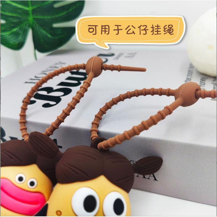 硅胶绑带 带硅胶 扎绳 硅胶绑绳收纳数据27线绕线扎器理线带家居
