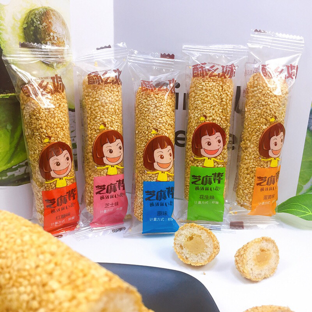 酥幺妹芝麻棒芝士原味花生蛋黄红糖1000g休闲零食