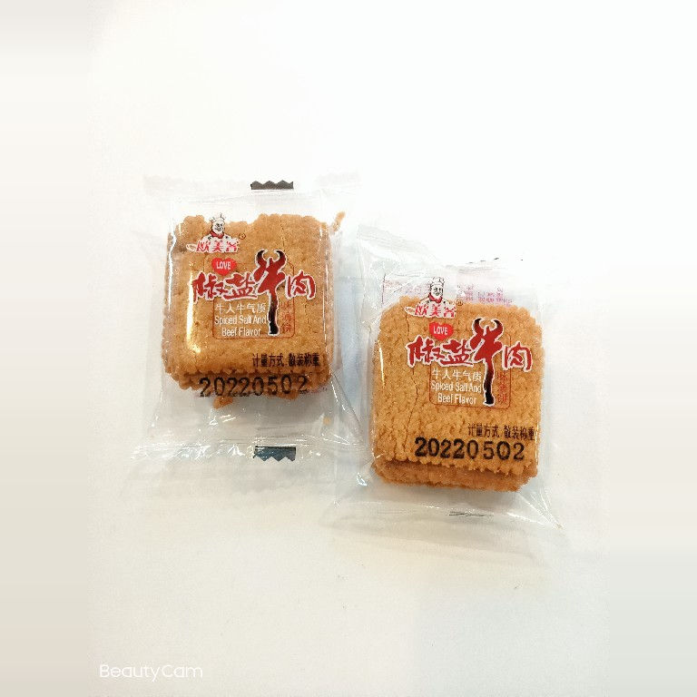 欧美客椒盐牛肉味薄饼1000g休闲零食