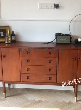 北欧复古风格餐边柜 斯堪的纳维亚设计中古风家具丹麦大师电视柜