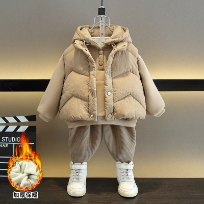 男童冬装套装2025新款秋冬季