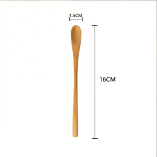 今媄家小竹木勺牛奶咖啡搅拌棒勺子调料长柄甜品勺小料勺蜂蜜竹勺