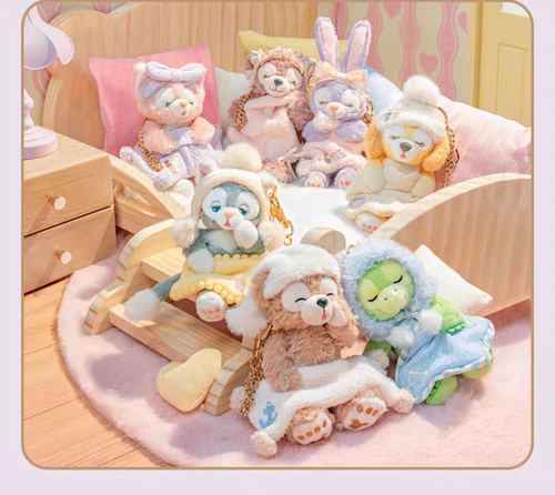 现货上海迪士尼国内代购2025软软的梦达菲和朋友们挂件钥匙扣圈