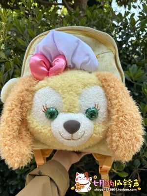 现货上海迪士尼国内代购2025可琦安雪莉玫大脸包大容量双肩包背包