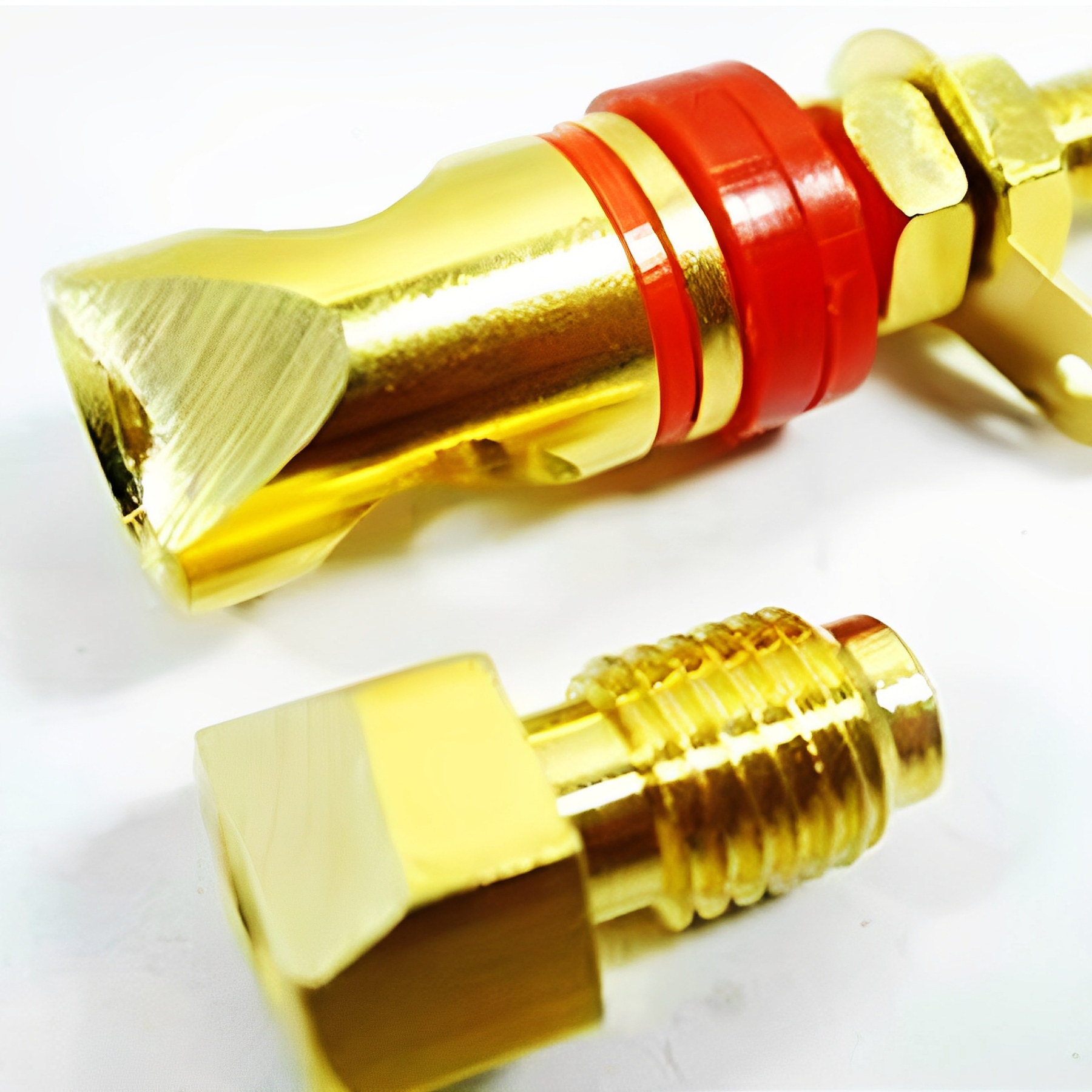 精致高档加长音箱音响纯铜接线柱喇叭接线端子香蕉插头插座焊接