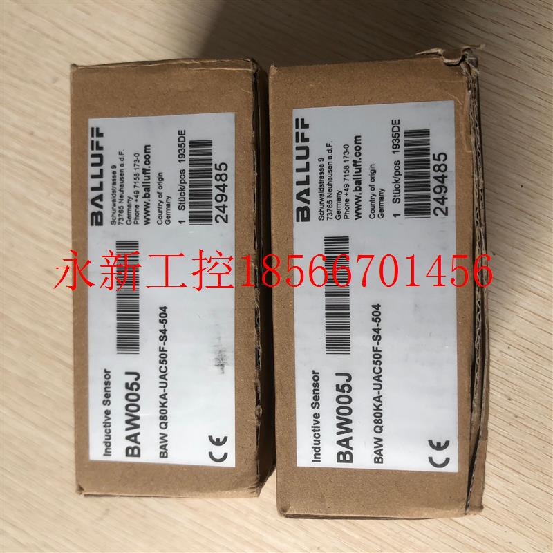 议价现货促销 全新原装巴鲁夫 BAW005J BAW Q80KA-UAC50F.S4.50￥