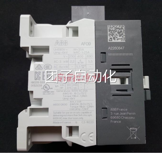 全新原装正品ABB三极接触器 AF09-30-10-14 250-500V50-60HZAV/DC