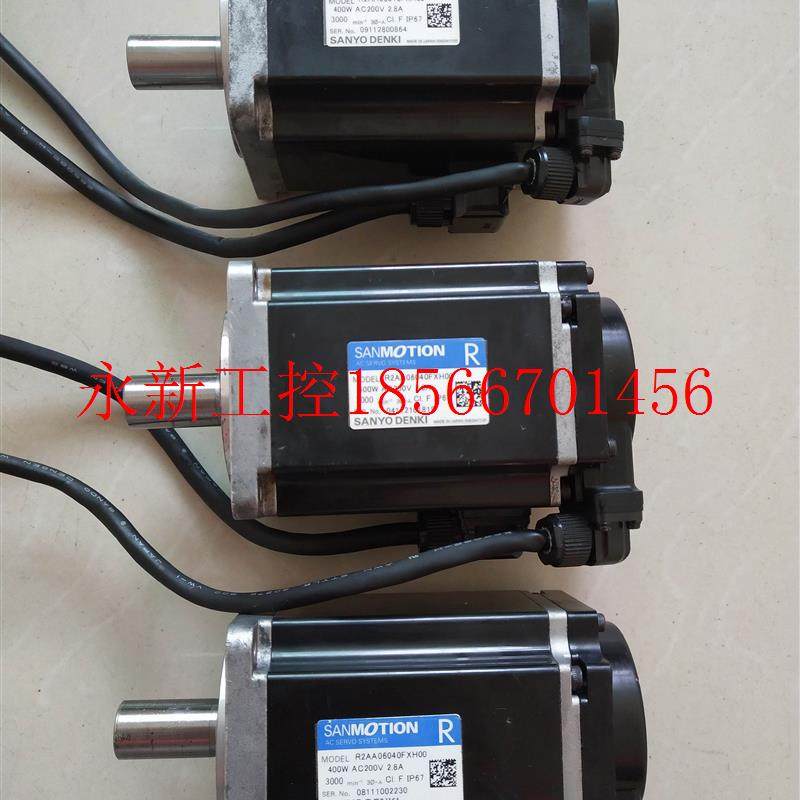 议价R2AA06040FXH00山洋R系列400W中惯量伺服电机9成新质保半年￥