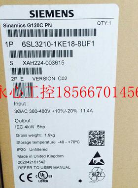 议价6SL3210-1PE13-2UL1 正品G120变频器PM240-2功率模块1.1KW￥