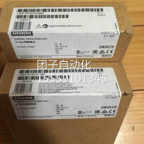 6ES73P15-2EH4-40AB0原装全新未拆封315-2EH1CPU3115-2D/PN询价
