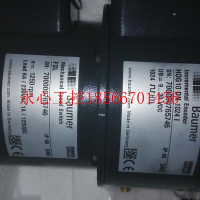 议价原装 baumer hubner编码器 HOG10DN1024I+FSL 现货全新 N=9￥