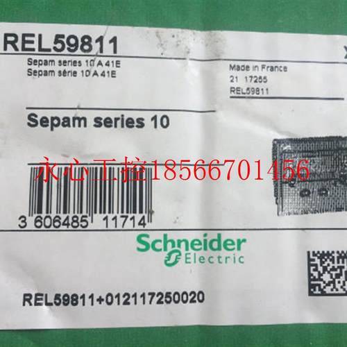 议价REL59811   Sepam series 10 A 41E   110-250VDC/100-240V￥