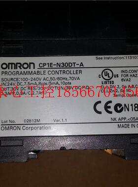 议价欧姆龙PLC CP1E-N30DT-A 实物图 实物图￥