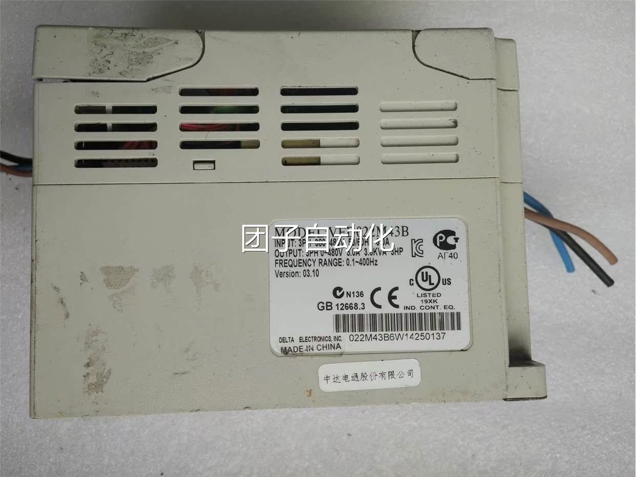 A台达变频器VFD022M43B 2.2KW 460V功能包好 实物图询价