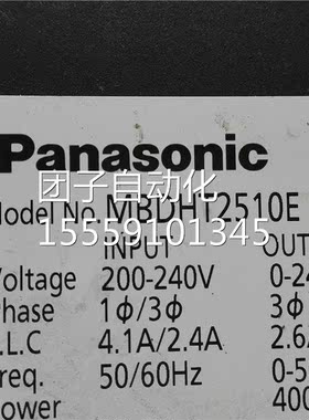 服驱动器 MBEDHT2510W 400伺 201224询价