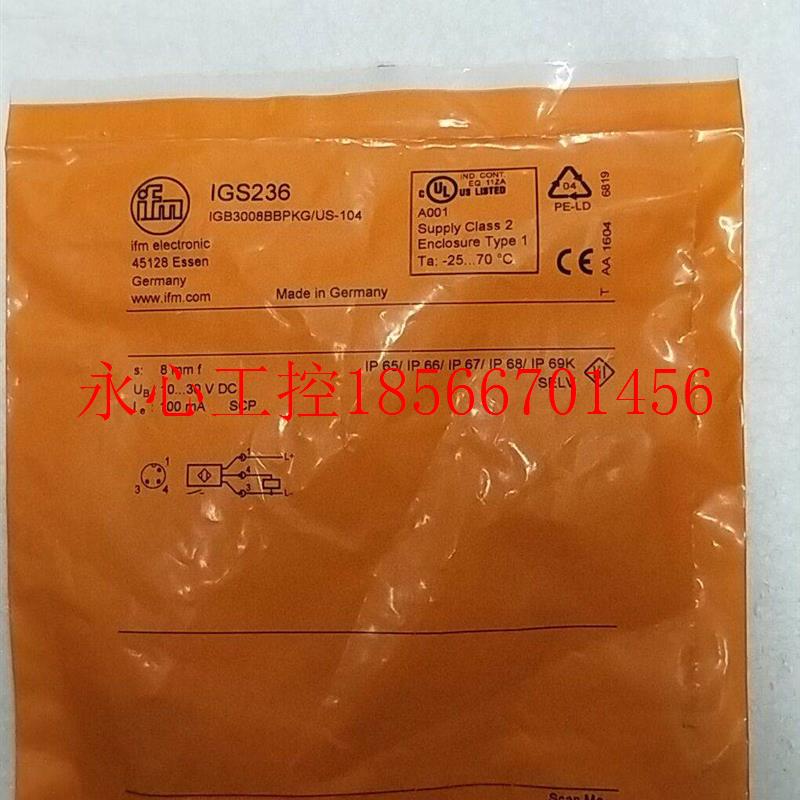 议价全新原装正品易福门 IFM IGS236 实物拍照 *￥