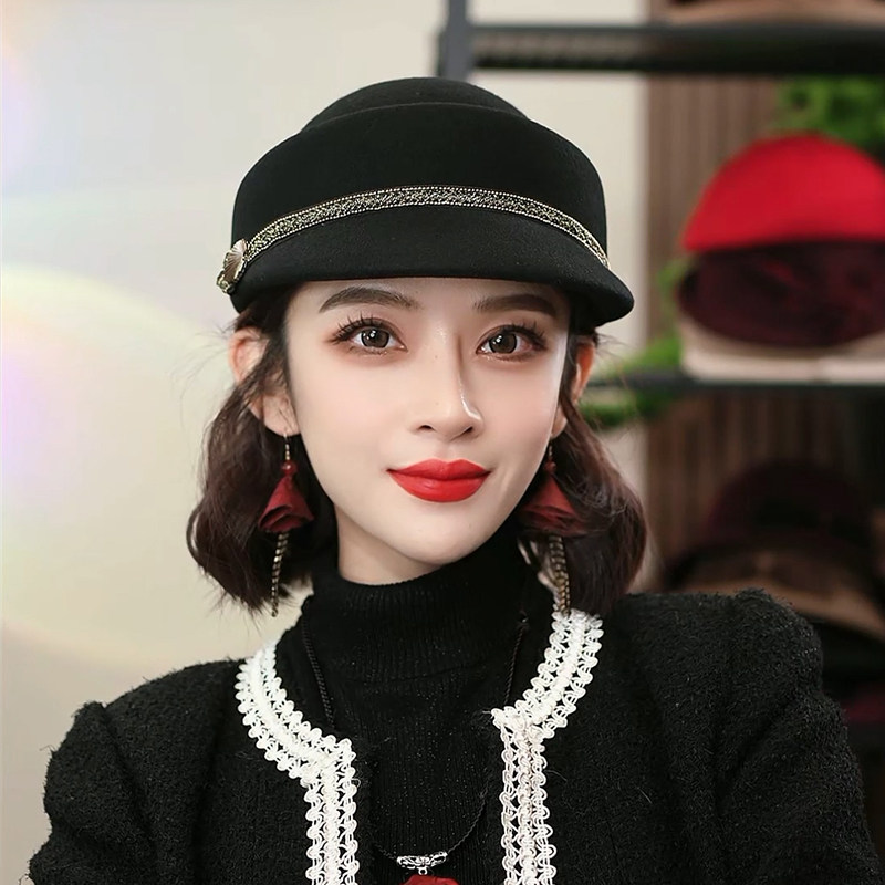 布塔鸭舌帽出游休闲女秋冬季