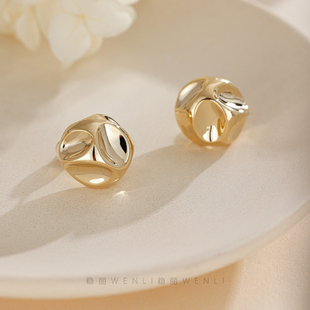 耳环秋冬耳饰 高级感许我耀眼许妍赵露思同款 金属耳钉2025新款 爆款