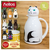 日本代购 直邮ヘリオスHelios猫咪动物魔法瓶保温杯1L时价
