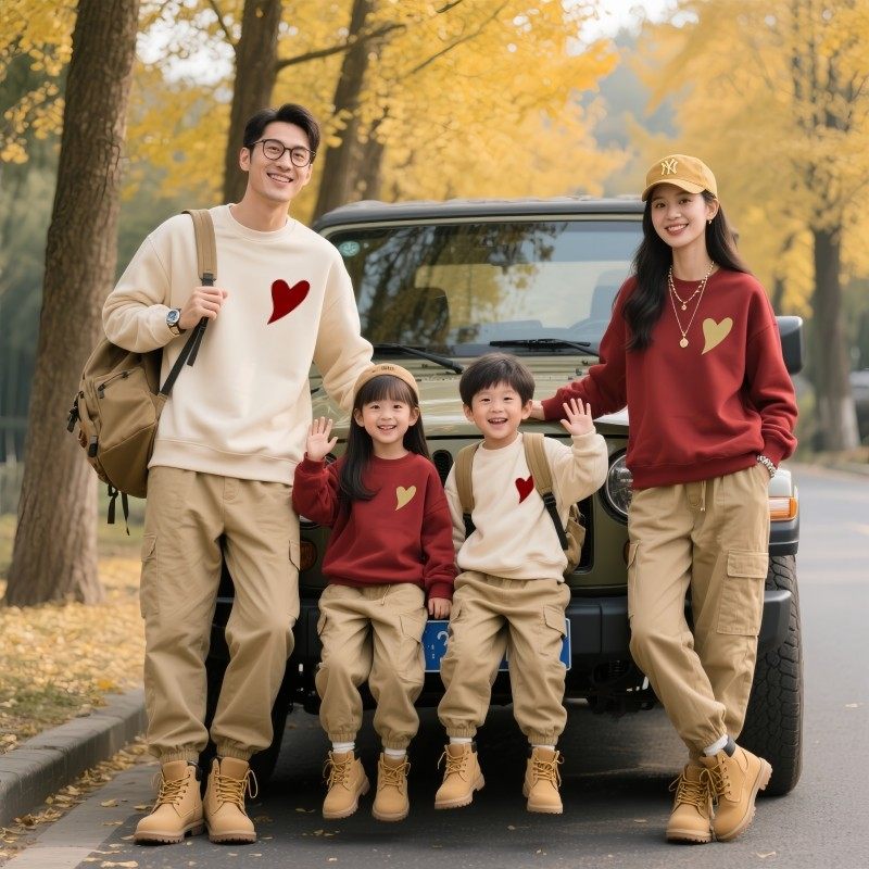 不一样的炸街亲子装一家三口四口全家装母女母子卫衣春游班服园服,童装/婴儿装/亲子装,亲子装/亲子时装,淘宝优惠券,粉丝福利购,淘宝优惠卷