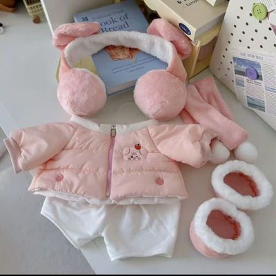 冬季加厚棉服40cm娃衣花坐