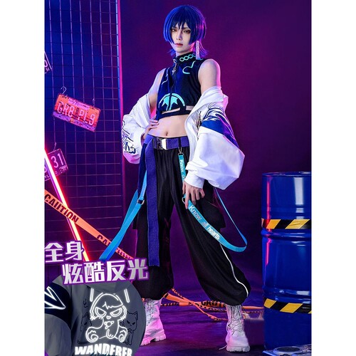 【9378人收藏】原神cos服机能重工流浪者散兵cosplay游戏动漫日常