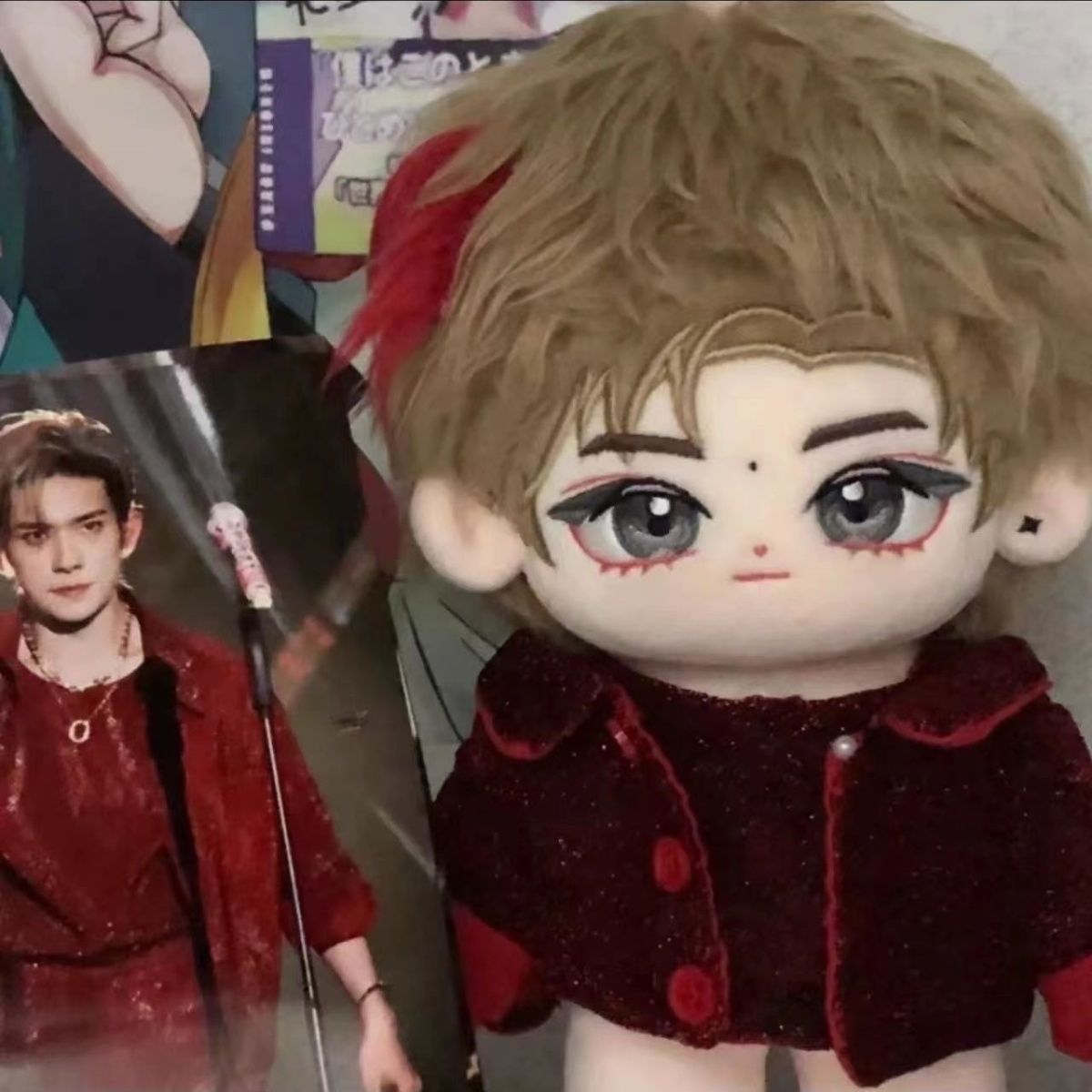 易烊千玺周边明星棉花娃20