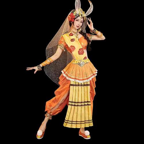 【3735人收藏】新款王者荣耀公孙离玉兔公主cosplay游戏动漫服装c
