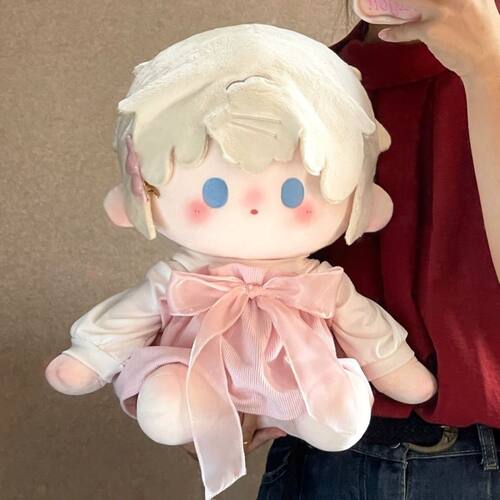【1467人好评】棉花娃衣娃娃现货40cm衣服正品坐姿背带裤玩偶替换