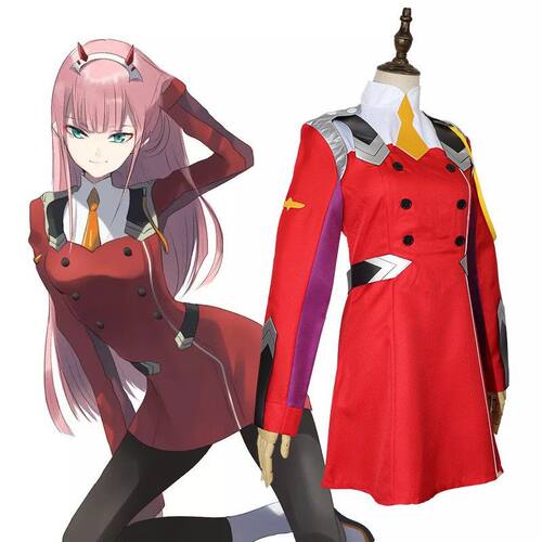 DARLINGinthe女主02二次元鹤望兰cosplay学院学生男女cos服套装