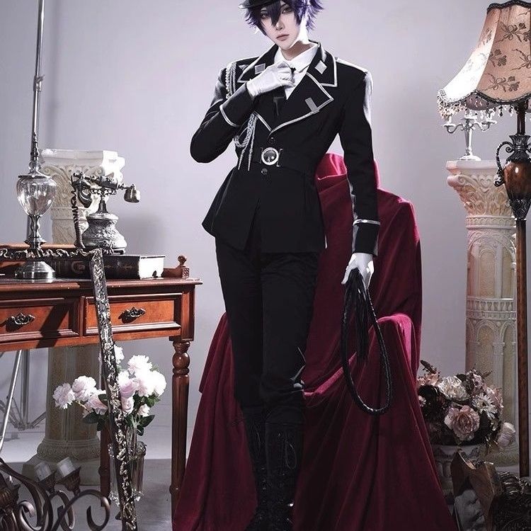 甜蜜惩罚明神亚贵cosplay服装蓝色监狱服动漫制服假发套装