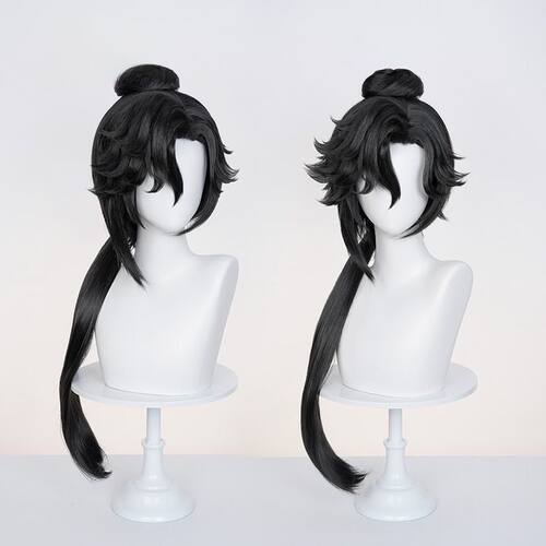 现货 王者荣耀 孙权cos假发 三分之地 分体虎口夹 仿真头皮顶